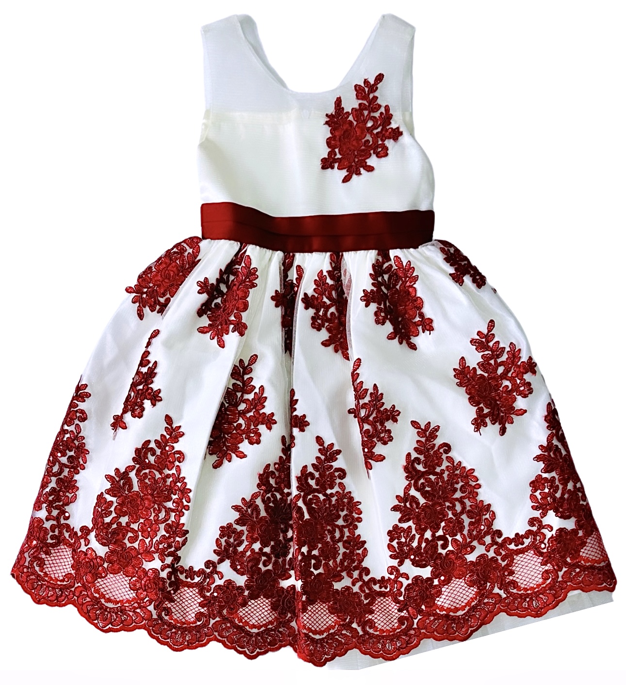 strapless open back dress Elegant Red Gold Ball Gown with Butterfly Accents and Detach Cuffs   American Stride